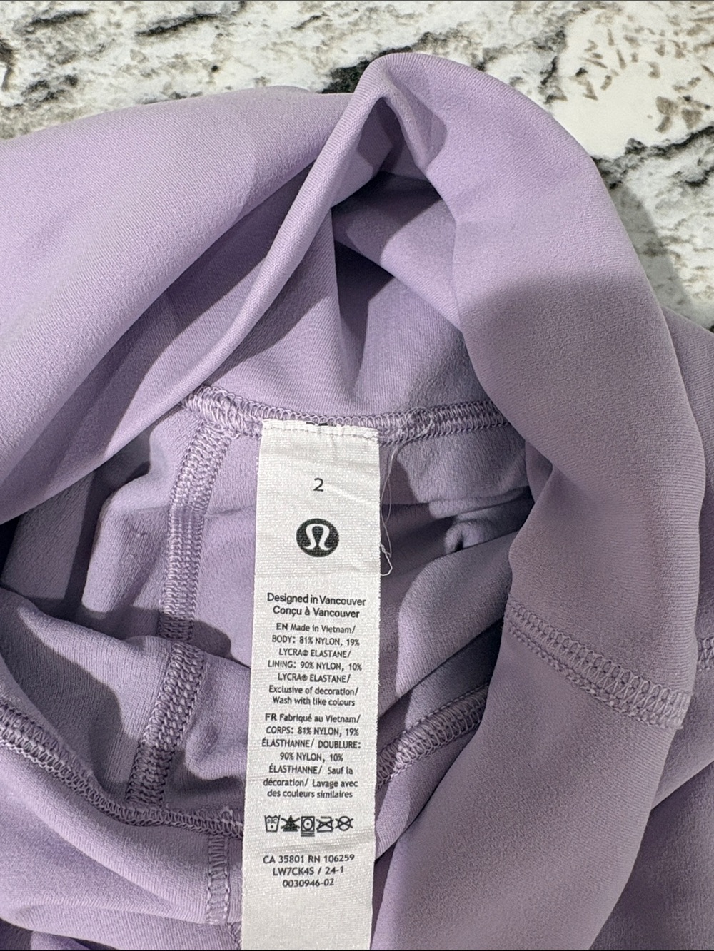 Lululemon Align High-Waist Lavender Active Set - Picture 3 of 5